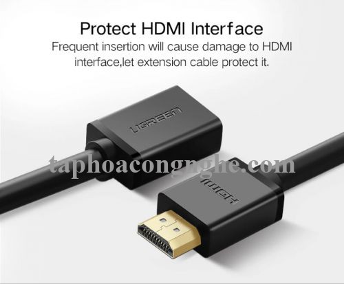 Ugreen 10140 0.5M màu Đen Cáp tín hiệu HDMI nối dài hỗ trợ 4K x 2K HD107 30010140